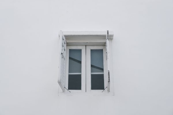 White Wall with Iron Window Guard